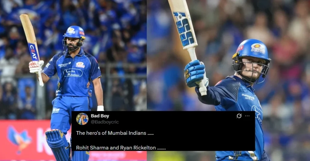 Rohit Sharma Ryan Rickelton Propel MI To Win Over KKR.webp