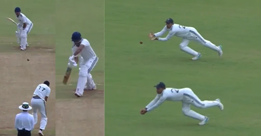 Ayush Doseja Takes Stunning Diving Catch To Dismiss Harvik Desai In Duleep Trophy 2026.webp