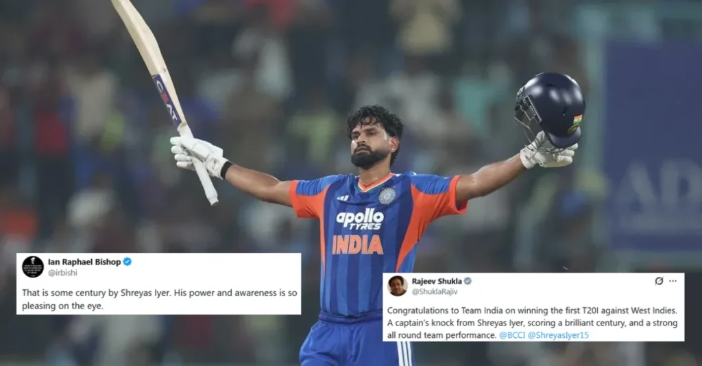 Fans Go Wild As Shreyas Iyer Smashes Sensational Century As India Beat West Indies In 1st T20I.webp