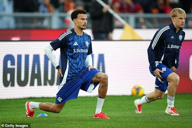 Dele Alli is SENT OFF just 10 minutes into his return to football after more than two 96229919 14502989 Image A 28 1742066214919